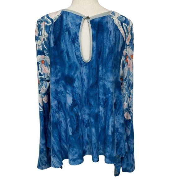 Anthropologie Meadow Rue Floral Swing Top Linen Blend Multicolor Size Large EUC - Picture 8 of 9